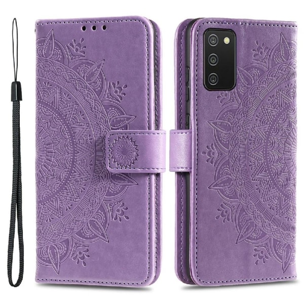 SKALO Samsung A02s / A03s Mandala Pung Etui - Lilla Purple