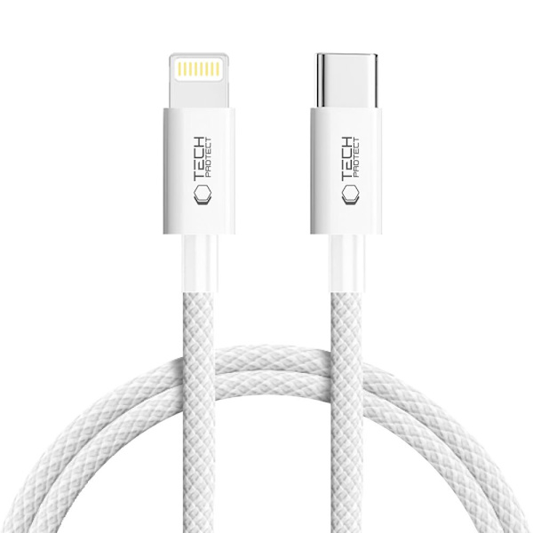 Tech-Protect Ultraboost Lite Lightning-kabel USB-C til Lightning 27W 1m - Cool Grey Grey