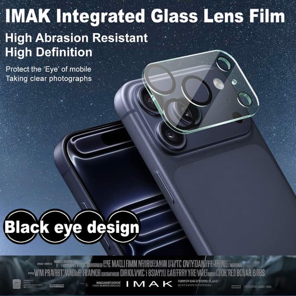 IMAK Kameraskydd Härdat Glas för iPhone 18 Pro - Transparent Transparent