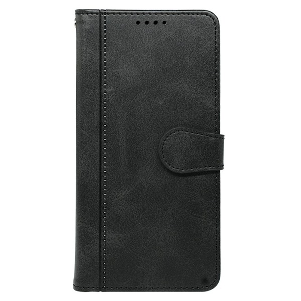 SKALO iPhone 16 Flip Cover m. pung i PU-læder - Sort Black