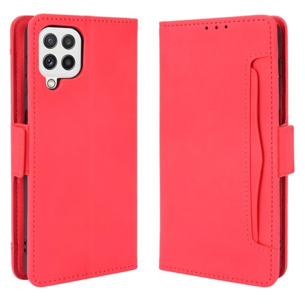 SKALO Samsung A22 4G 6-FACK Plånboksfodral - Röd Red