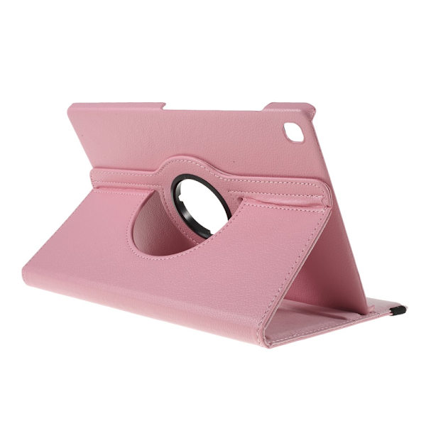 SKALO Samsung Tab S6 Lite 360 Litchi Suojakotelo - Pinkki Pink