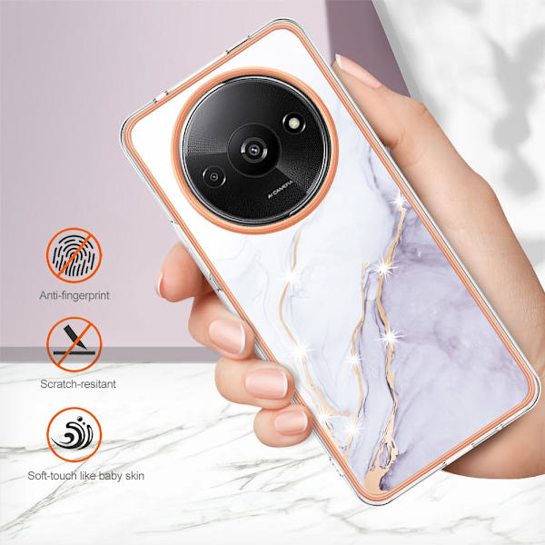 SKALO Xiaomi Redmi A3 Marmor TPU-skal - Motiv 3 multifärg