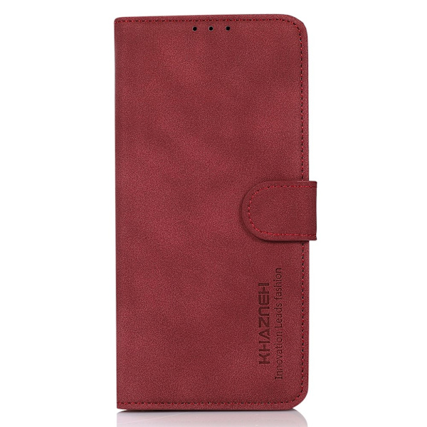 SKALO Xiaomi Redmi 14C KHAZNEH Plånboksfodral i PU-Läder - Röd Röd