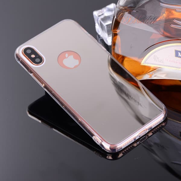Spegelskal iPhone XS Max Pink