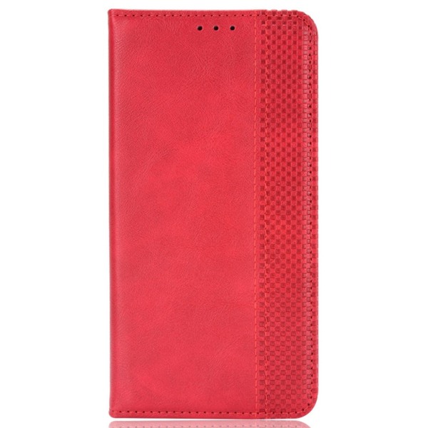 SKALO Xiaomi Redmi 12 4G/5G Kohokuvioitu Premium lompakkokotelo Red