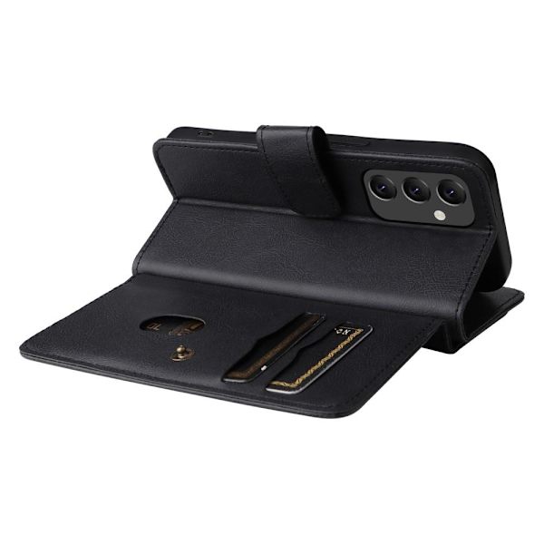 SKALO Samsung A14 5G 10-lokeroa Lompakkokotelo - Musta Black
