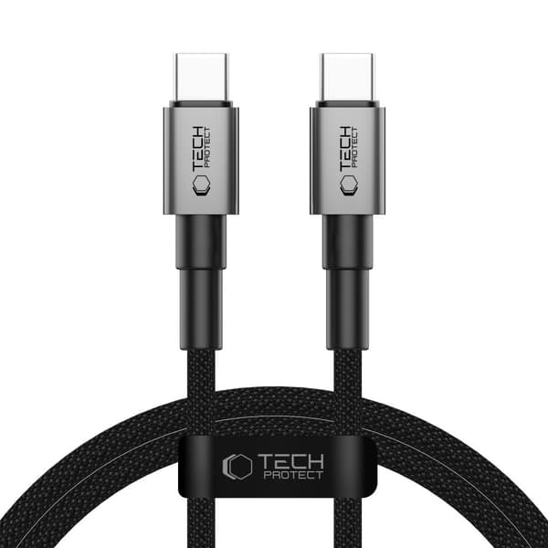 Tech-Protect Ultraboost DNA USB-C-kabel 60W 1m - Iron Grey grå