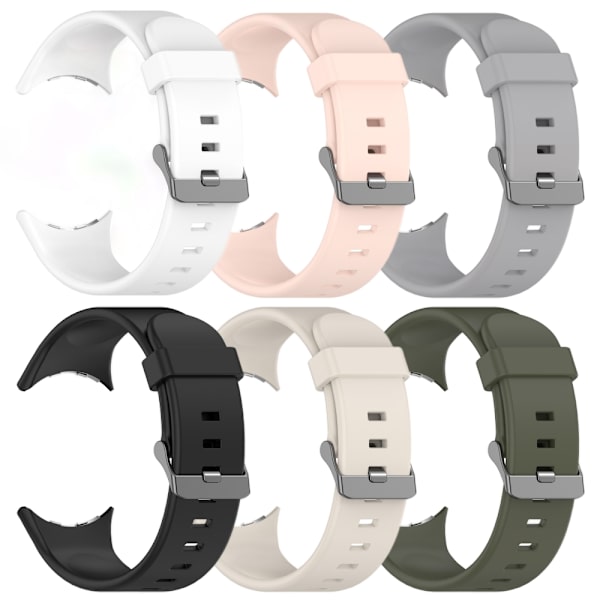 SKALO Silikoniranneke Google Pixel Watch 3 45mm - Valitse väri White