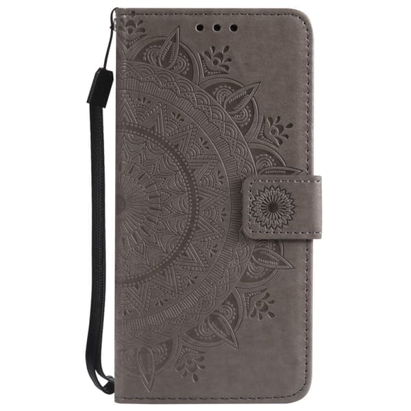 SKALO Mandala Plånboksfodral för iPhone 17e - Grå grå