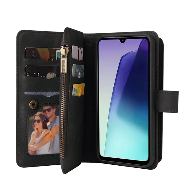 SKALO Xiaomi Redmi 14C Big Wallet 17-RUM Pungetui - Sort Black