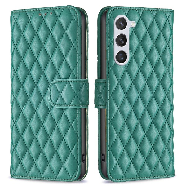 SKALO Samsung S24 BINFEN COLOR Quiltet Pung - Grøn Green