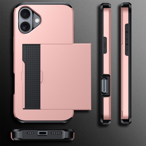 SKALO iPhone 16 Armor Skal Korthållare - Grön Grön