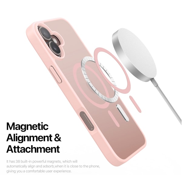 DUX DUCIS iPhone 16 Yind Series Matt Finish Skal - Rosa Rosa