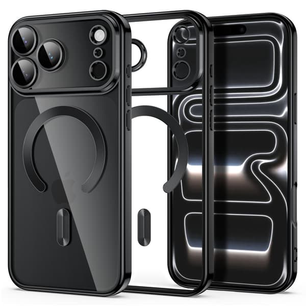 Tech-Protect MagFlex MagSafe Cover til iPhone 17 Pro Max - Shiny Black Black