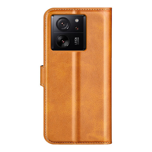 SKALO Xiaomi 13T/13T Pro Premium Wallet Lompakkokotelo - Vaaleanruskea Light brown