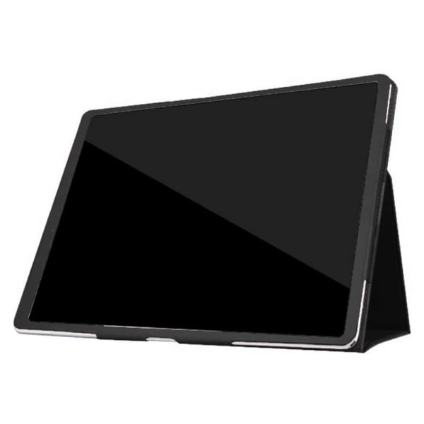 SKALO iPad Pro 12.9 (Gen 4/5/6) Duofold Litchi Fodral - Svart Svart