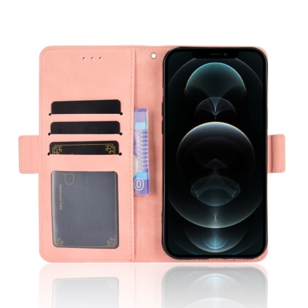 SKALO iPhone 13 Pro 6-FACK Plånboksfodral - Rosa Pink