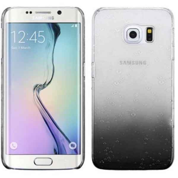 Gradient cover til Samsung S6 med vanddråber - flere farver Black