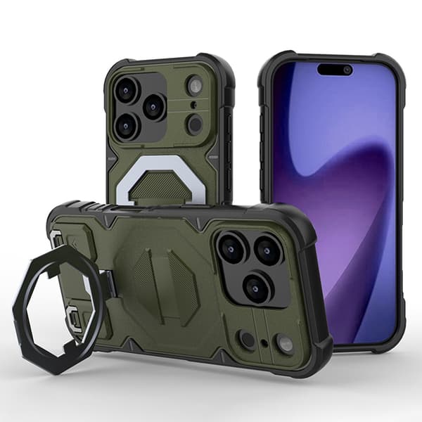 SKALO Armor Matrix Cover til iPhone 18 Pro Max - Grøn Green