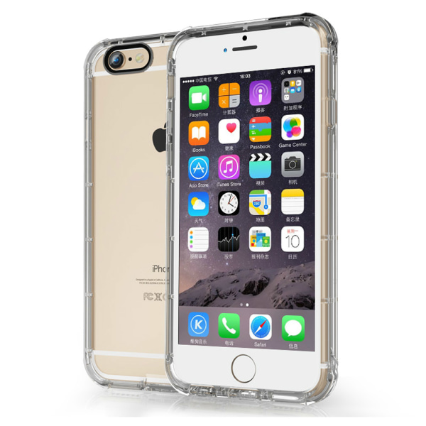 Erittäin kestävä silikonikuori iPhone 6 / 6s - enemmän värejä Gold
