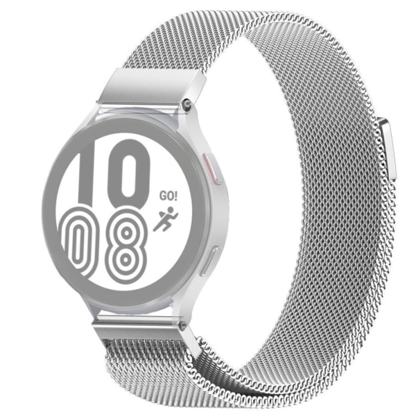 SKALO Milanese Loop till Samsung Watch 4 Classic 46mm - Fler fär Silver