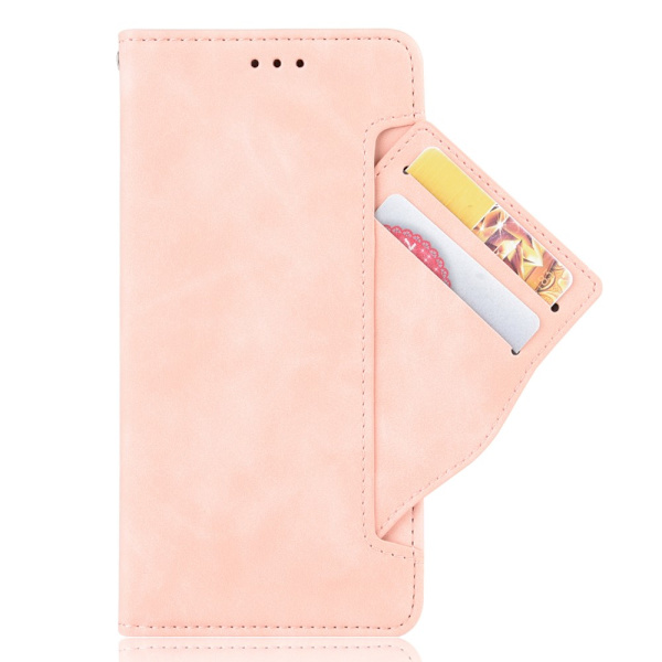 SKALO Sony Xperia 10 V 6-lokeroa Lompakkokotelo - Pinkki Pink