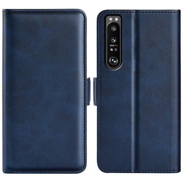 SKALO Sony Xperia 1 IV Premium Wallet Flip Cover - Blå Blue