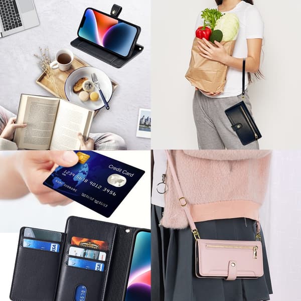 SKALO Xiaomi Redmi Note 13 Pro 5G Evelope Clutch 8-RUM - Sort Black