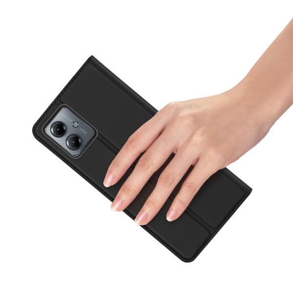 DUX DUCIS Motorola Moto G14 Skin Pro Series Flip Cover - Sort Black