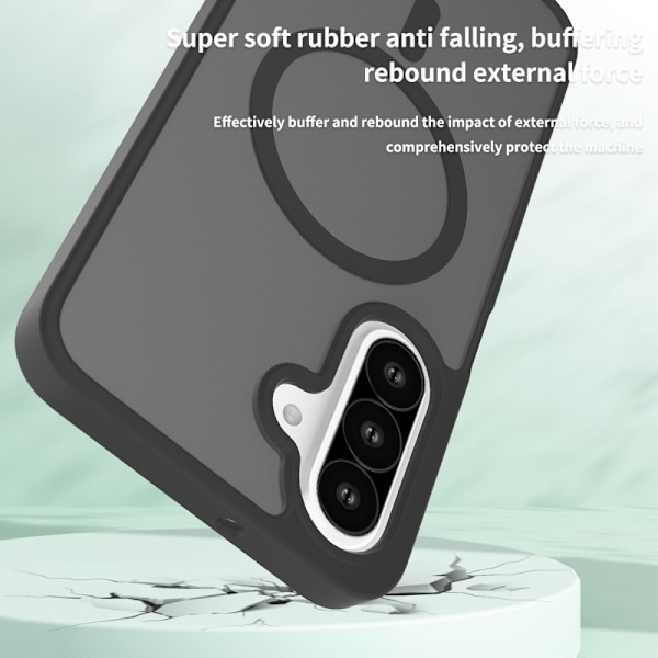 SKALO Samsung A26 5G Skin-touch Hybrid Suojakuori - Sininen Blue
