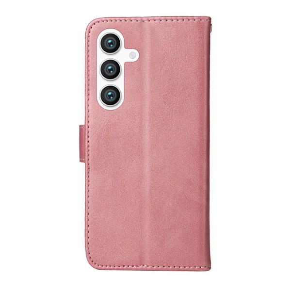 SKALO Samsung S25 PU-læder Flip Cover - Vælg farve Pink