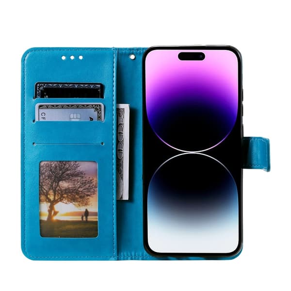 SKALO iPhone Air Mandala Plånboksfodral - Blå Blå