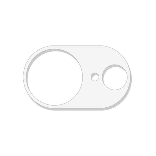 2-PAK SKALO iPhone 16e 3D Kameralinse Beskyttelsesglas - Gennemsigtig Transparent