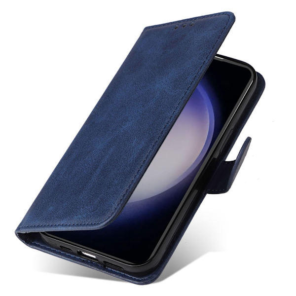 SKALO Samsung S23 FE PU-læder Pungetui - Vælg farve Blue