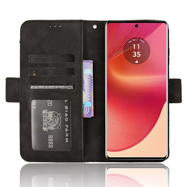 SKALO Motorola Edge 50 Fusion 6-RUM Pungetaske - Sort Black