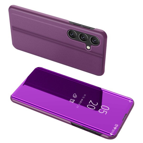 SKALO Samsung A54 5G Clear View Mirror Lompakko - Violetti Purple