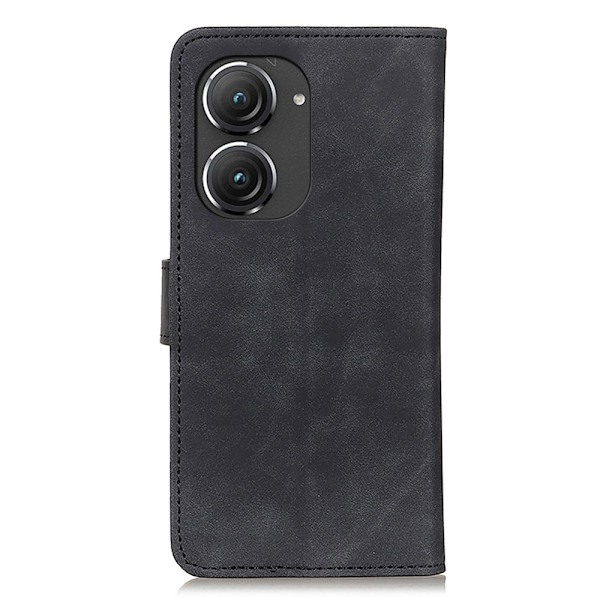 SKALO Asus Zenfone 9 5G KHAZNEH Pungetui i PU-læder - Sort Black