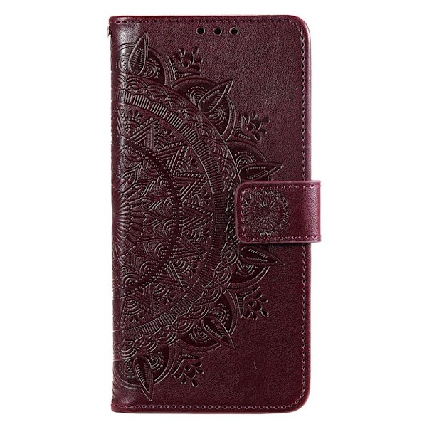 SKALO Xiaomi Redmi 10C Mandala Plånboksfodral - Mörkbrun Mörkbrun
