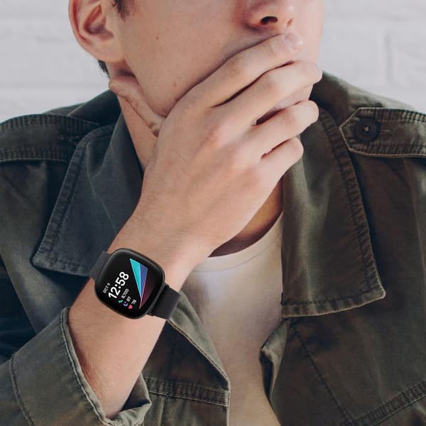 SKALO Milanese Loop to Fitbit Versa 3 - Valitse väri Black