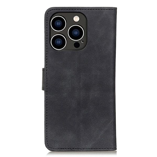 SKALO iPhone 15 Pro Max KHAZNEH Plånboksfodral i PU-Läder - Svart Svart