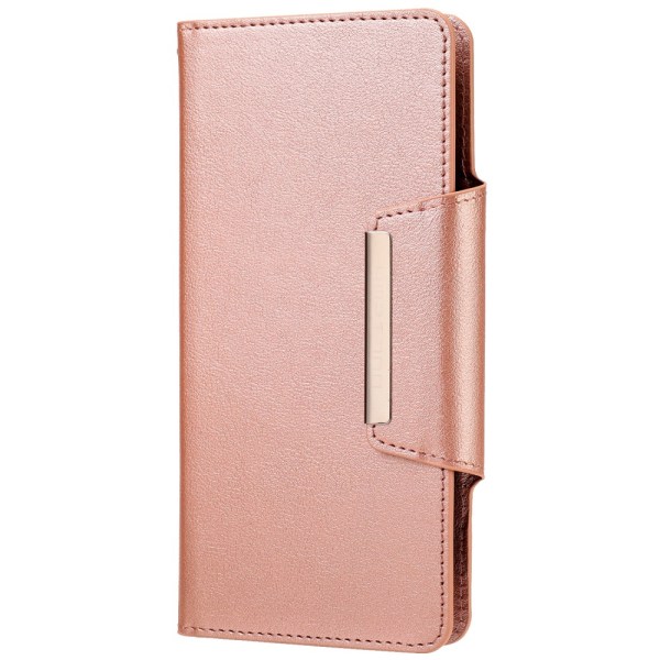 SKALO Samsung S23 DOLIZMA 2 in 1 magneettinen lompakkokotelo - R Pink gold