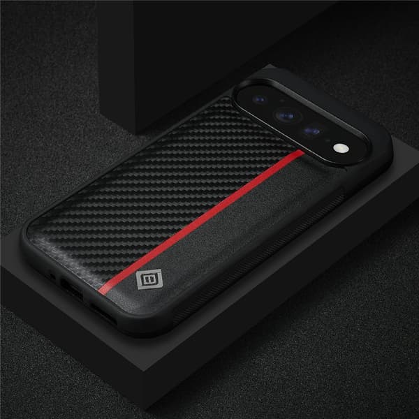 LC.IMEEKE Carbon Fiber Cover til Google Pixel 11 - Sort Black