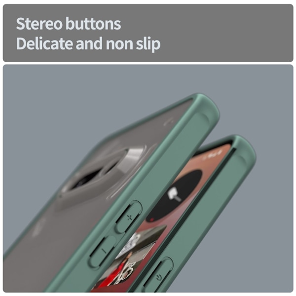 SKALO Nothing Phone (3a) 5G Color Bumper Frosted Skal - Grön Grön