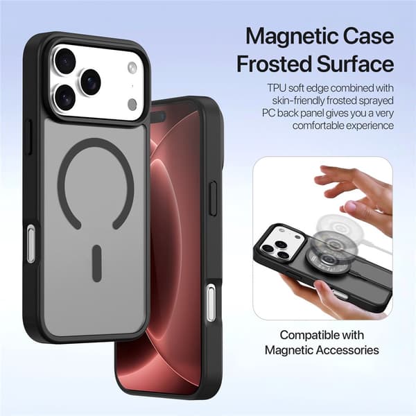 DUX DUCIS Lawa Series Flip Cover til iPhone 18 Pro Max - Sort Black