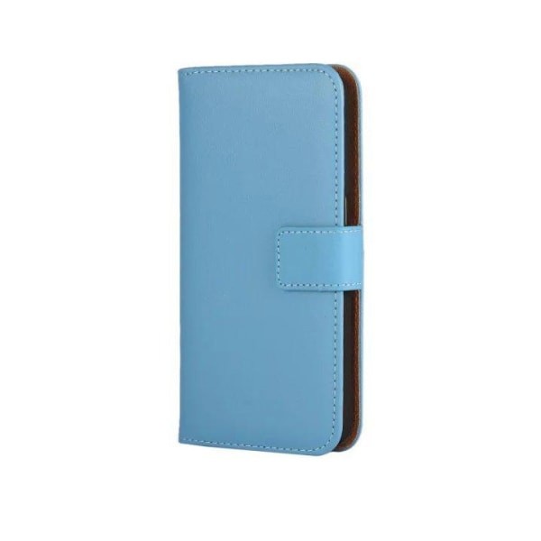 Plånboksfodral Äkta Skinn LG G4 Blue