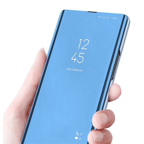 SKALO Samsung A13 4G Clear View Spegel fodral - Silver Silver