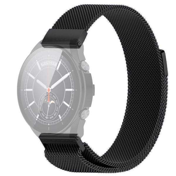SKALO Milanese Loop to Xiaomi Watch S1 / S1 Active - Valitse väri Black