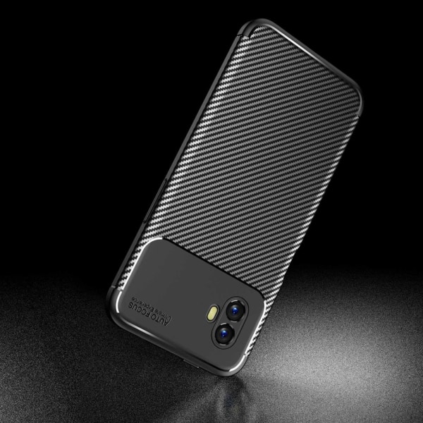 SKALO Samsung Xcover6 Pro 5G Carbon Fiber TPU-skal - Svart Svart