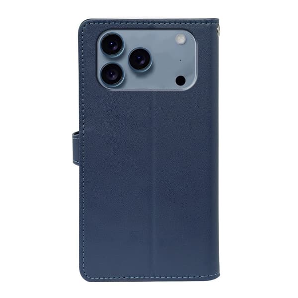 SKALO iPhone 17 Pro Max 9-FACK Plånboksfodral - Blå Blå